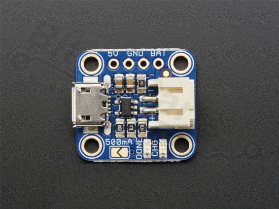 Charger for LiIon/LiPoly batteries MicroUSB - Adafruit 1904